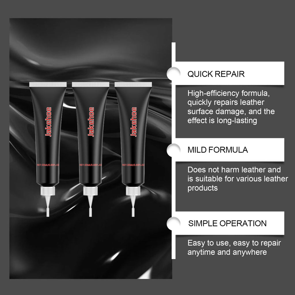 Reparador de cuero para asientos (negro, 60 ml)
