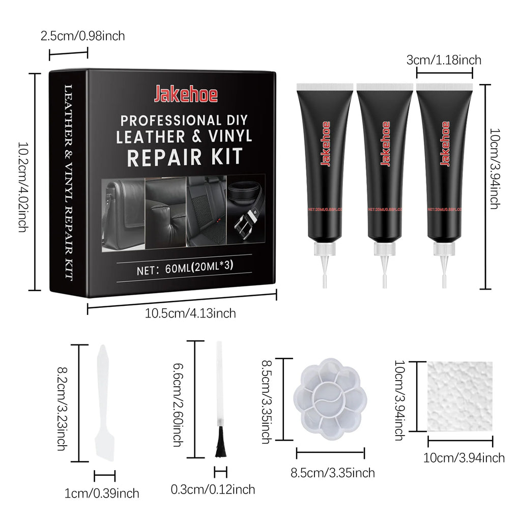 Reparador de cuero para asientos (negro, 60 ml)