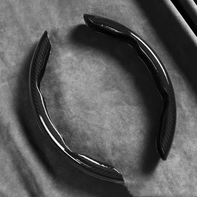 Funda para volante efecto fibra de carbono antideslizante